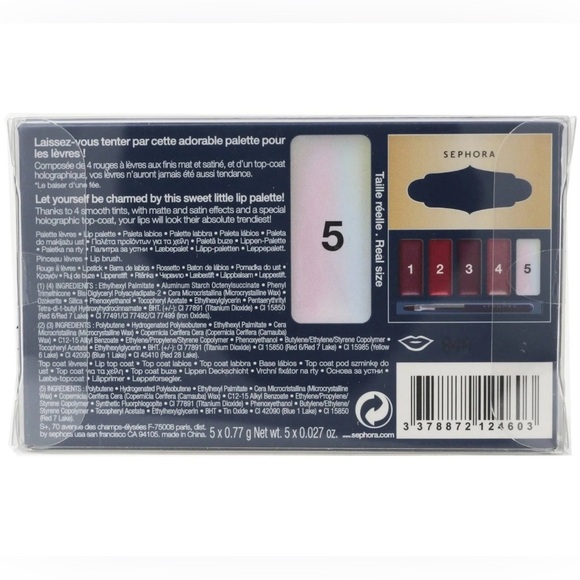 SEPHORA  “Steal a Kiss” Lip Palette - Bold Red Collection - Picture 2 of 4